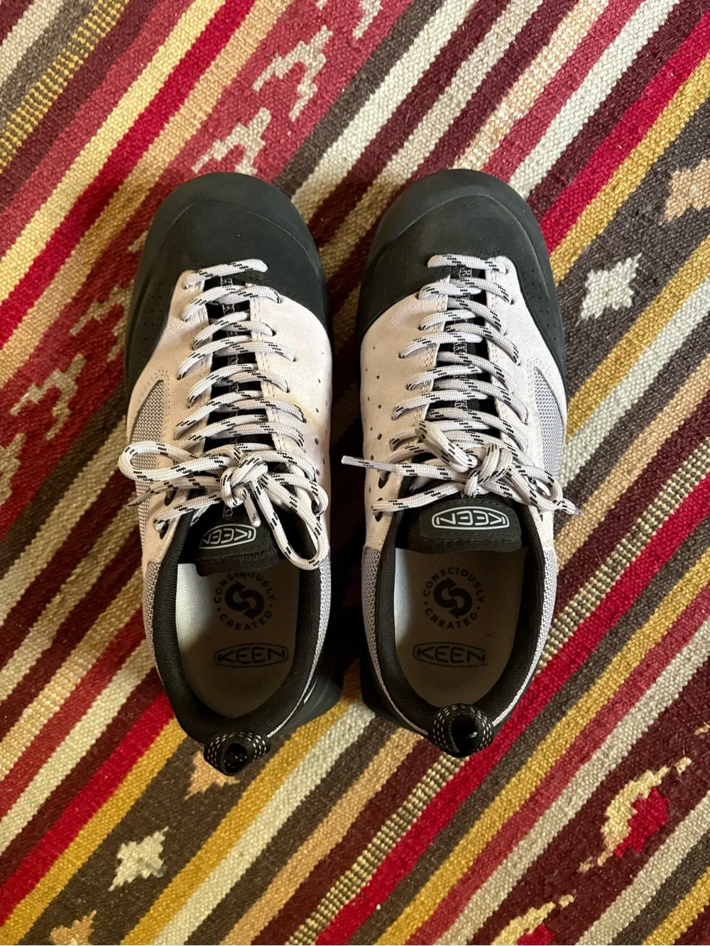KEEN Jasper Rocks Light Purple and Black Lace-Up Sneakers - Picture 3 of 4